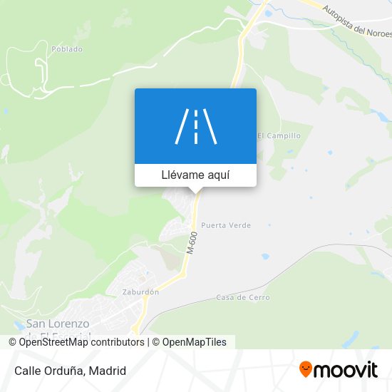 Mapa Calle Orduña