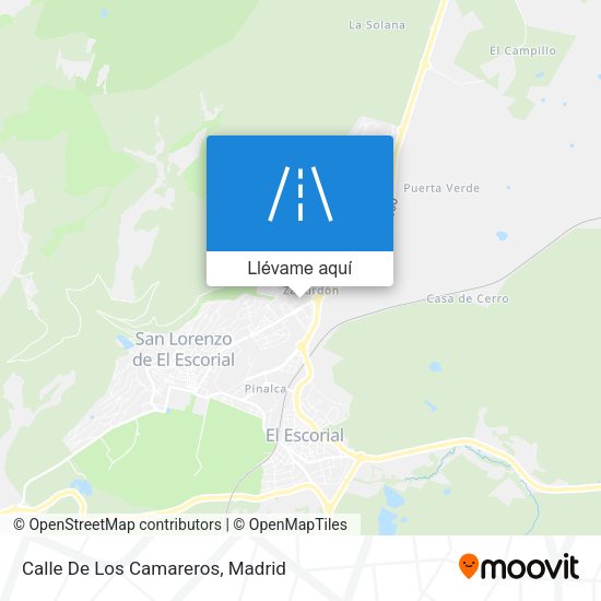 Mapa Calle De Los Camareros
