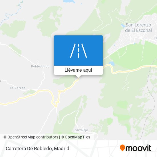 Mapa Carretera De Robledo