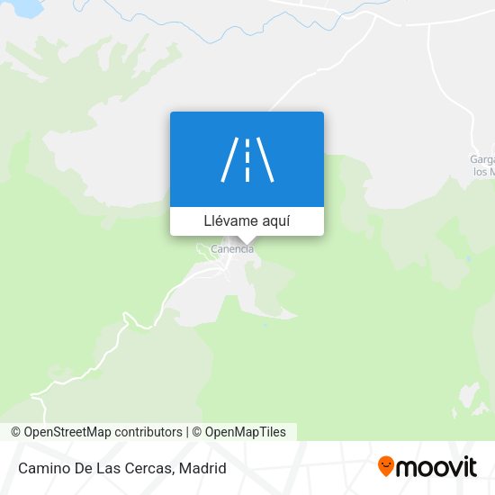 Mapa Camino De Las Cercas