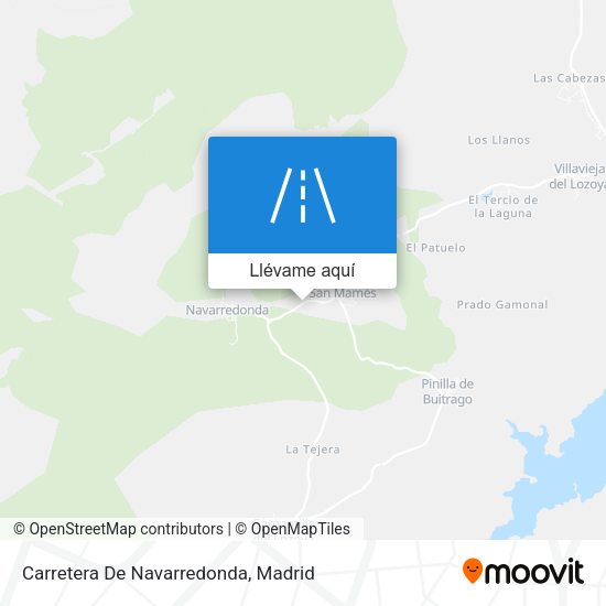 Mapa Carretera De Navarredonda