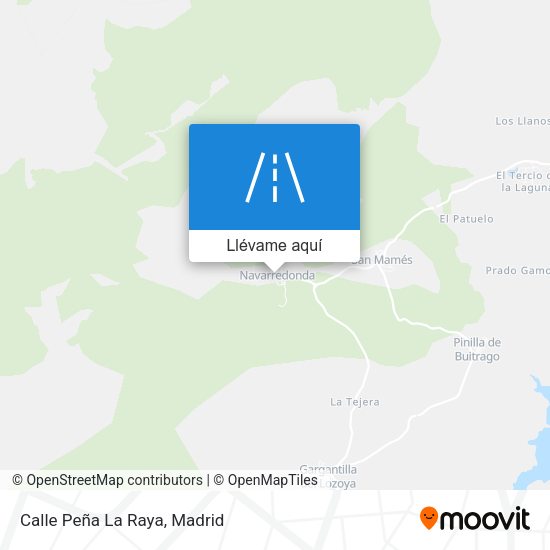 Mapa Calle Peña La Raya
