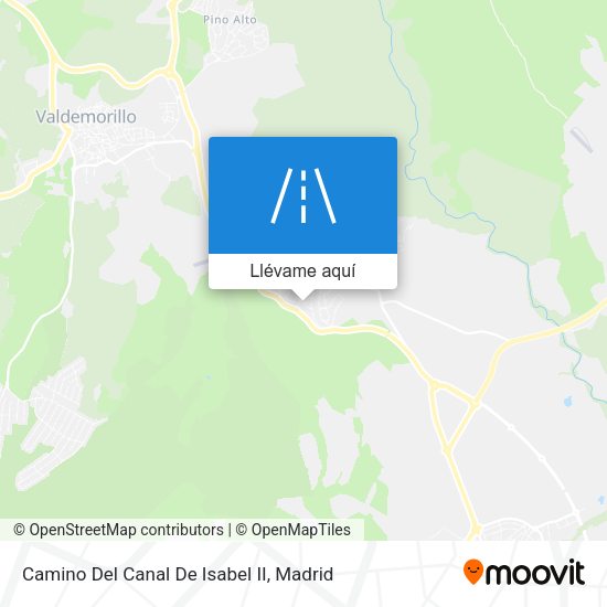 Mapa Camino Del Canal De Isabel II
