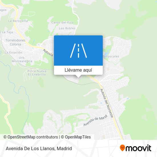 Mapa Avenida De Los Llanos