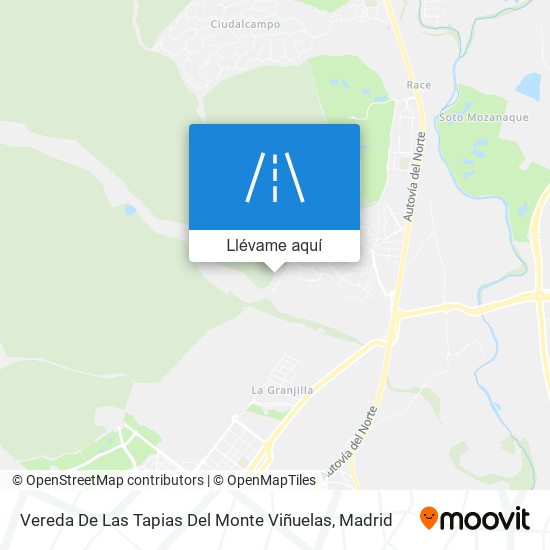 Mapa Vereda De Las Tapias Del Monte Viñuelas