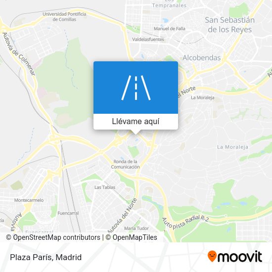 Mapa Plaza París