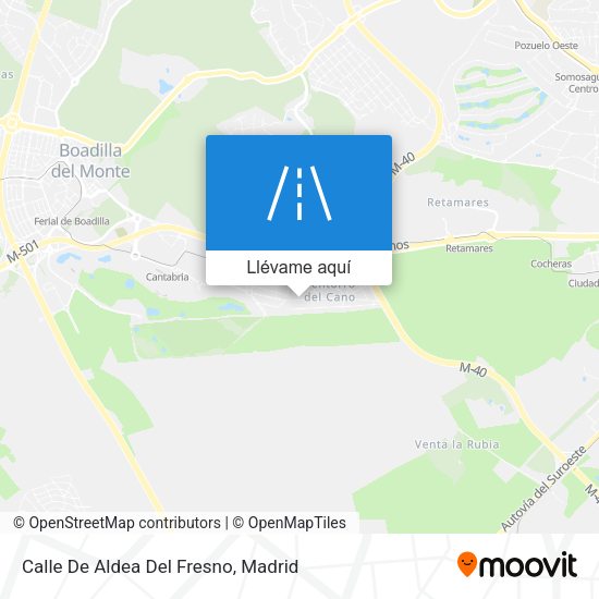 Mapa Calle De Aldea Del Fresno