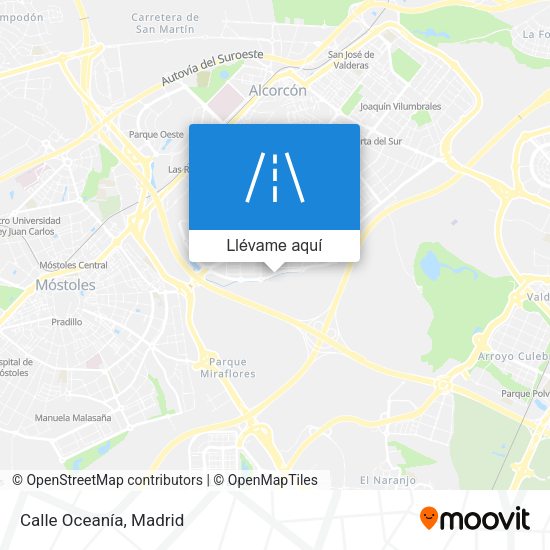 Mapa Calle Oceanía