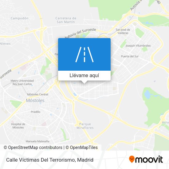Mapa Calle Víctimas Del Terrorismo