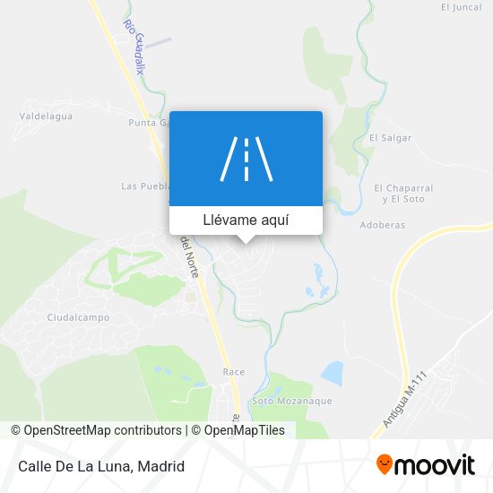 Mapa Calle De La Luna