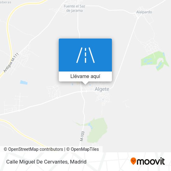 Mapa Calle Miguel De Cervantes