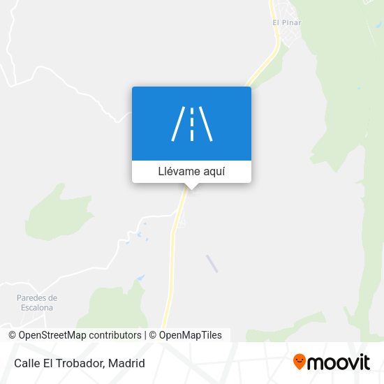 Mapa Calle El Trobador