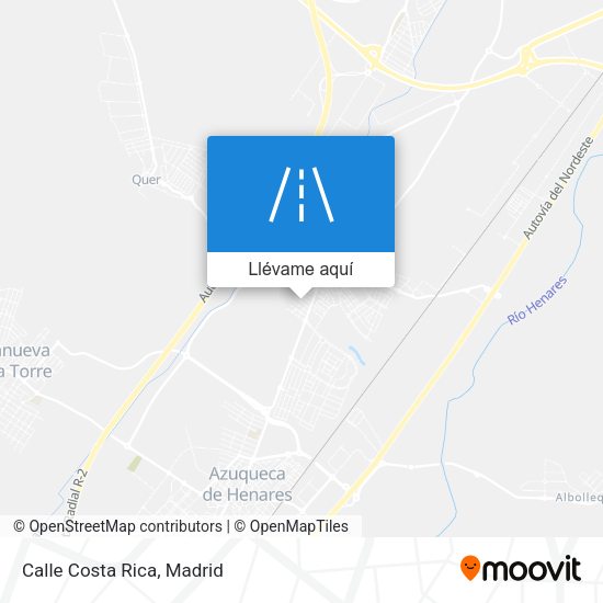 Mapa Calle Costa Rica
