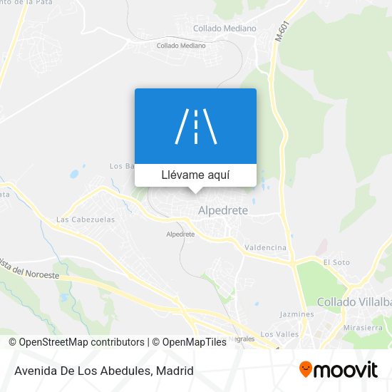 Mapa Avenida De Los Abedules