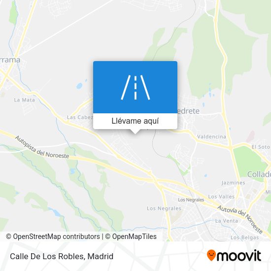 Mapa Calle De Los Robles