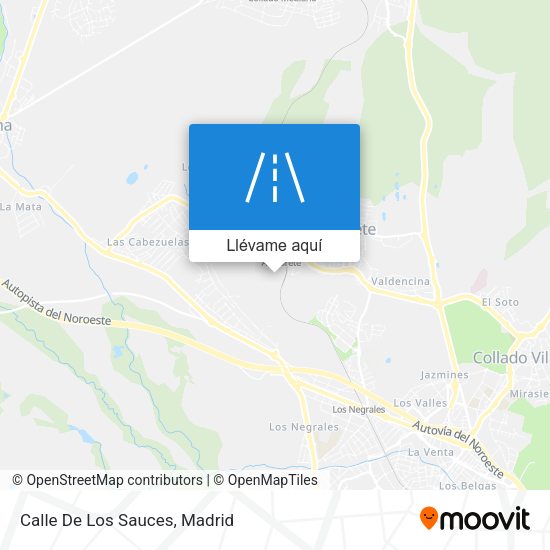Mapa Calle De Los Sauces