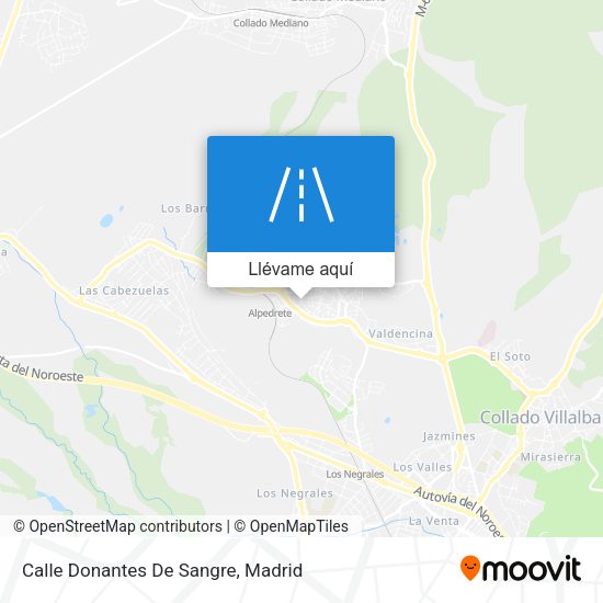 Mapa Calle Donantes De Sangre