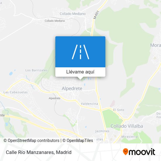 Mapa Calle Río Manzanares