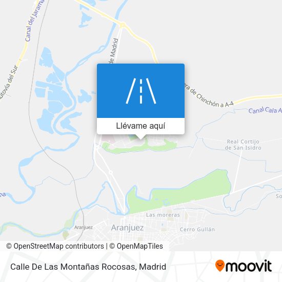 Mapa Calle De Las Montañas Rocosas