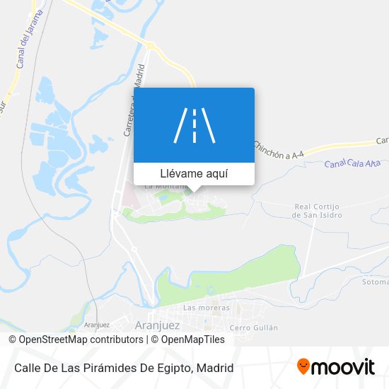 Mapa Calle De Las Pirámides De Egipto