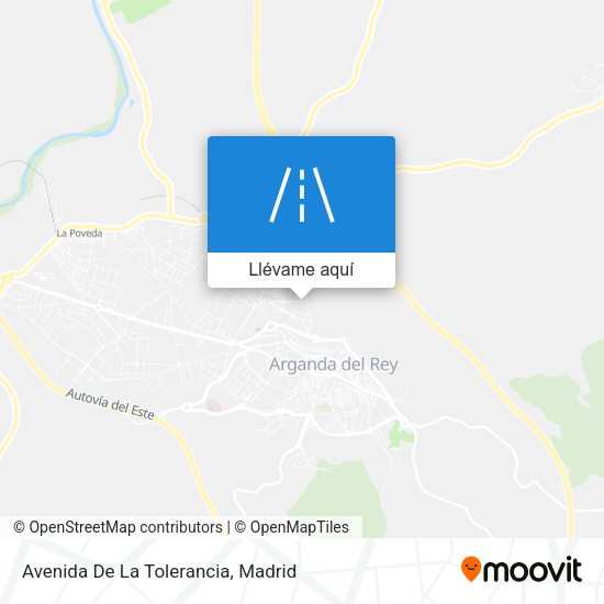 Mapa Avenida De La Tolerancia