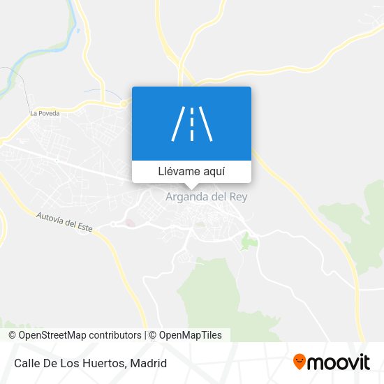 Mapa Calle De Los Huertos