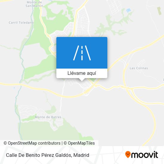 Mapa Calle De Benito Pérez Galdós