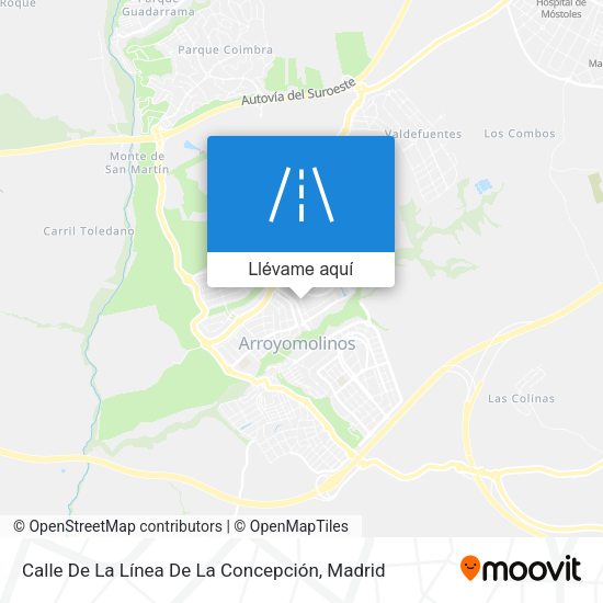 Mapa Calle De La Línea De La Concepción