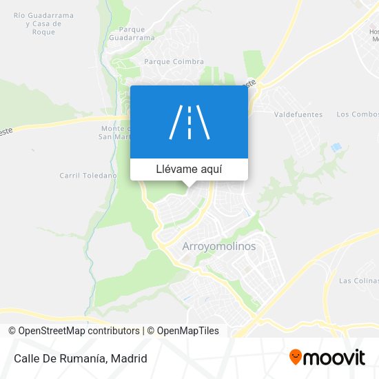 Mapa Calle De Rumanía