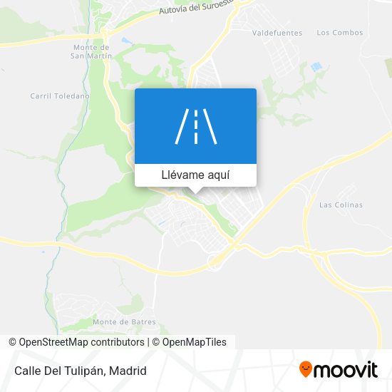 Mapa Calle Del Tulipán