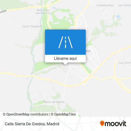 Mapa Calle Sierra De Gredos