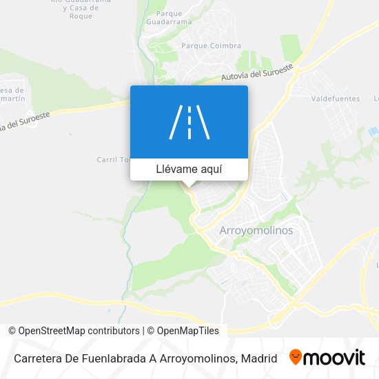 Mapa Carretera De Fuenlabrada A Arroyomolinos
