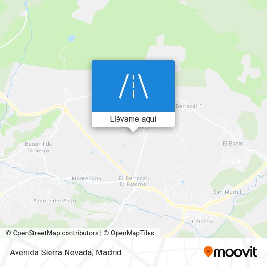Mapa Avenida Sierra Nevada
