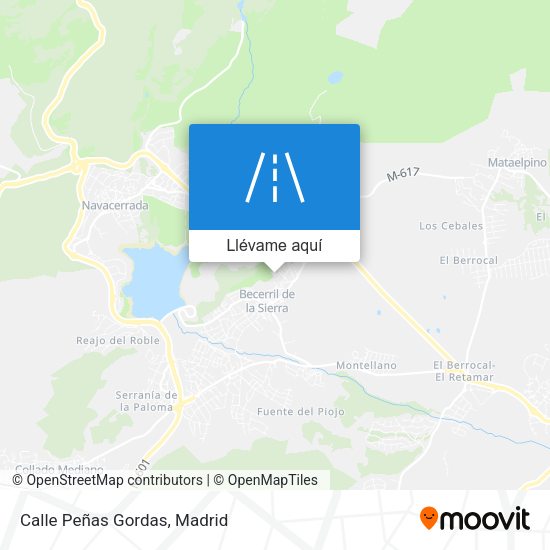Mapa Calle Peñas Gordas