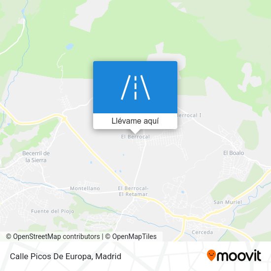 Mapa Calle Picos De Europa