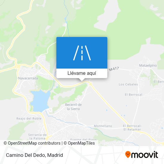 Mapa Camino Del Dedo