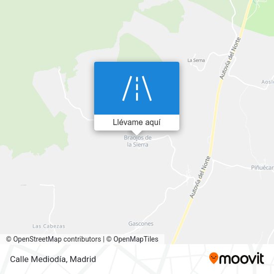 Mapa Calle Mediodía