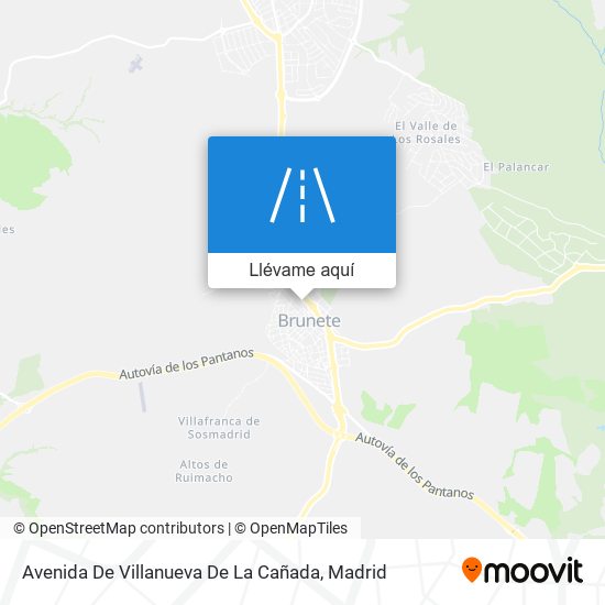 Mapa Avenida De Villanueva De La Cañada