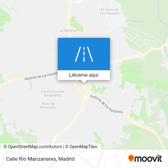 Mapa Calle Río Manzanares