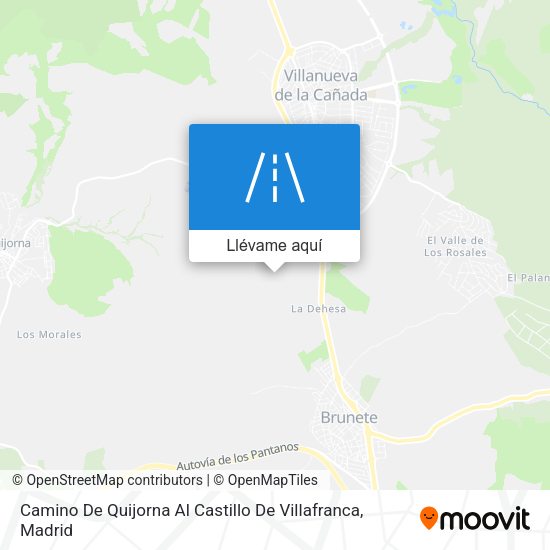 Mapa Camino De Quijorna Al Castillo De Villafranca