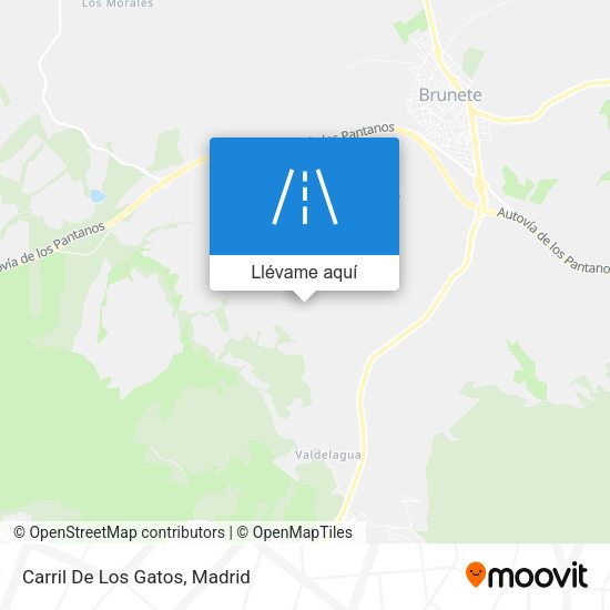 Mapa Carril De Los Gatos