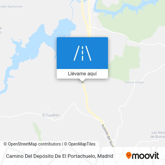 Mapa Camino Del Depósito De El Portachuelo