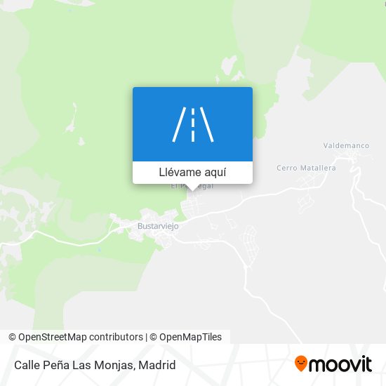Mapa Calle Peña Las Monjas