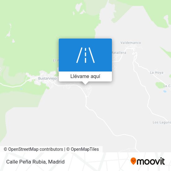 Mapa Calle Peña Rubia