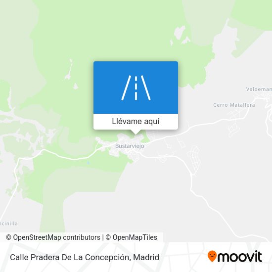 Mapa Calle Pradera De La Concepción