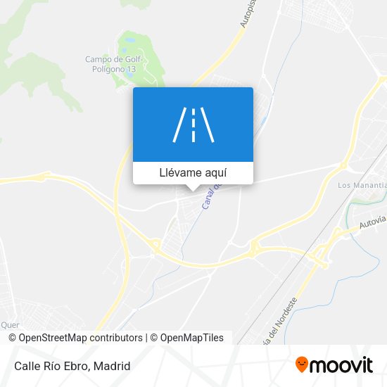 Mapa Calle Río Ebro