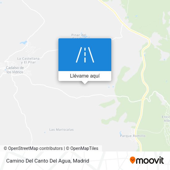 Mapa Camino Del Canto Del Agua
