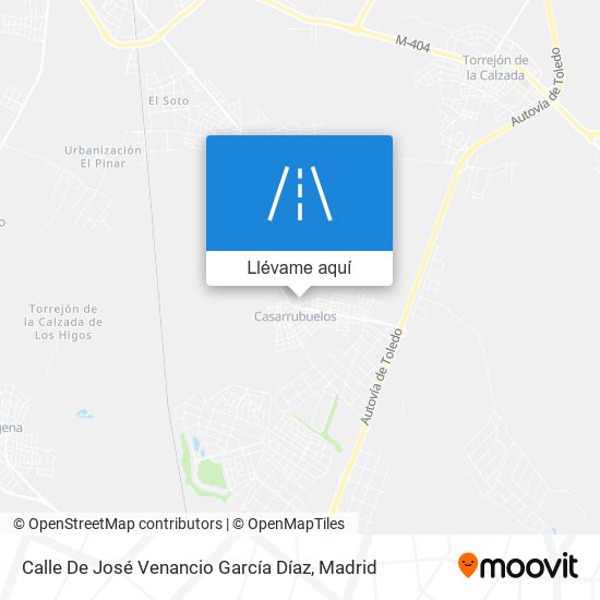 Mapa Calle De José Venancio García Díaz