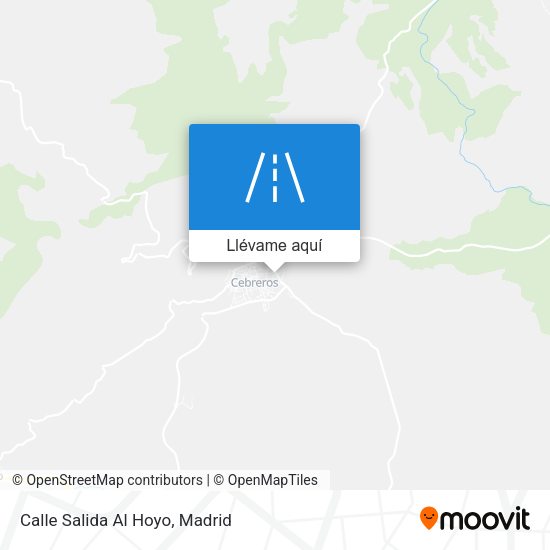 Mapa Calle Salida Al Hoyo