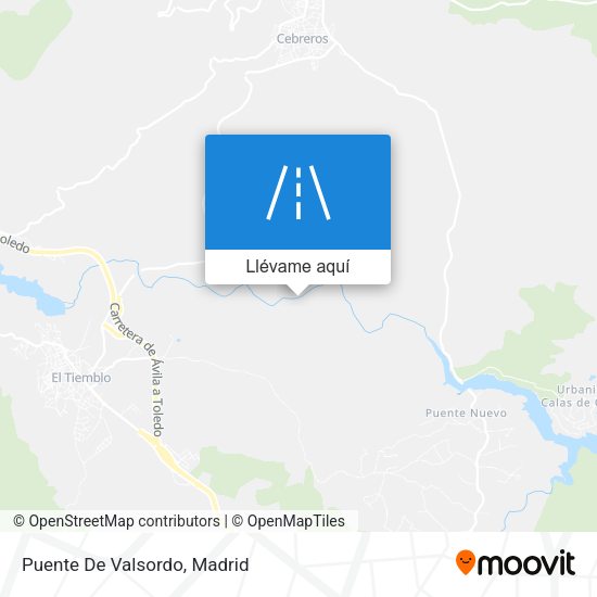 Mapa Puente De Valsordo